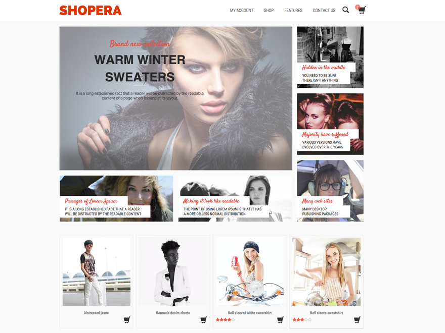 Shopera – WooCommerce Theme Gratis